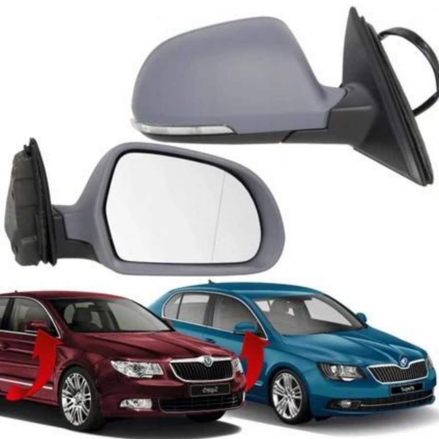 SUPERB 2008-2015 SAĞ AYNA KOMPLE ELKTRİKLİ ISITMALI 6 PİN 3T1857508BH
