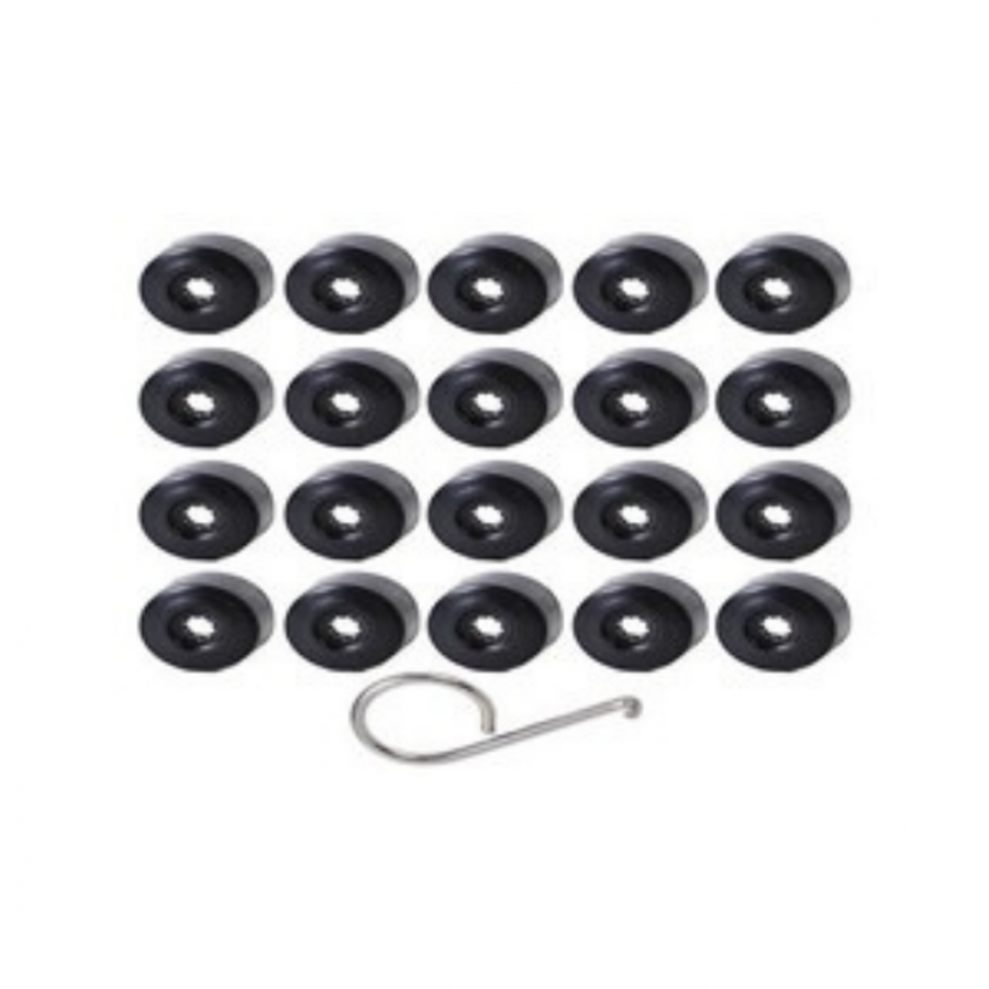 BİJON KAPAGI SİYAH 16 AD NORMAL+4 AD ŞİFRELİ AUDİ VE SEAT 4M0601173C
