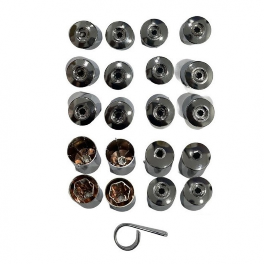 BİJON KAPAK SETİ FULL KROM 16 NORMAL +4 ŞİFRELİ SEAT VE AUDİ 6J0601173B 9B9