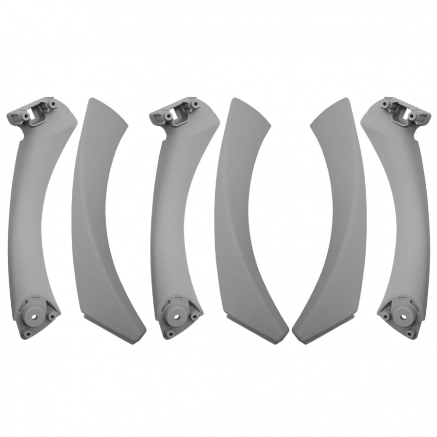 BMW E90 2006-2012 İÇ KAPI KOL TUTAMAGI 6 PARÇA SET (GRİ) 51417230851/852/337/338
