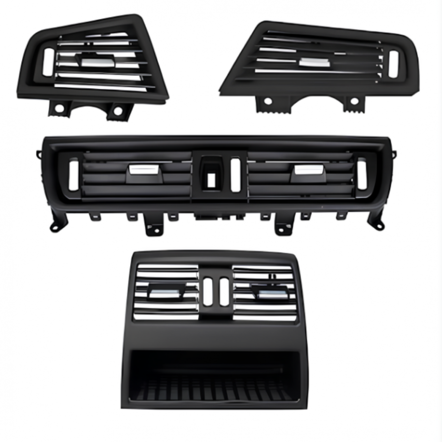 BMW F10 2011-2017 KLİMA KALORİFER IZGARASI (4'LÜ SET -SİYAH) 64229166883/884/885/167